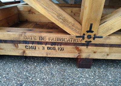 Réalisation de palettes sur mesure