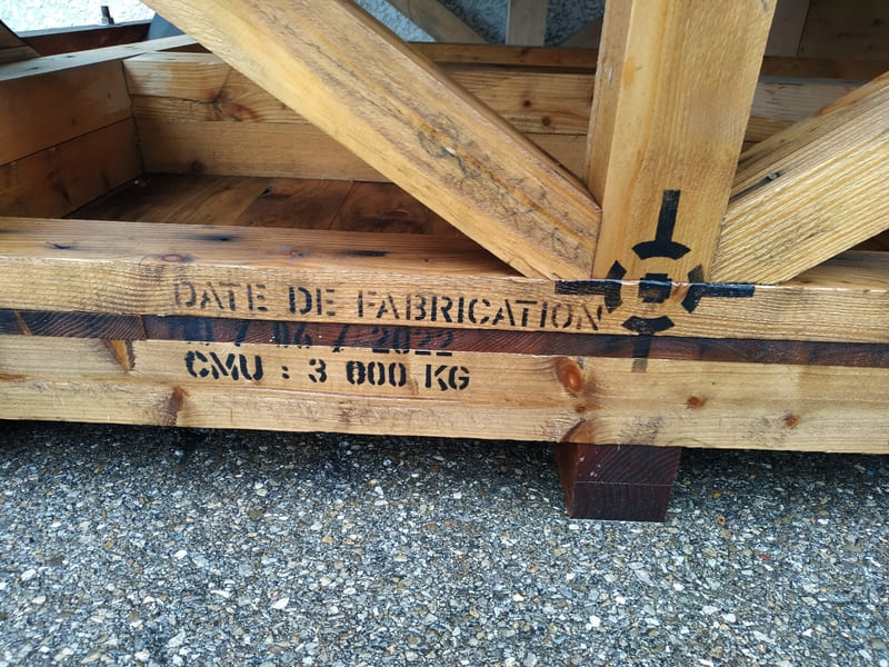 Réalisation de palettes sur mesure